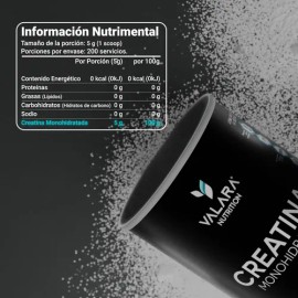 Creatina Monohidratada Micronizada De Alta Pureza 1kg Valara                                                                                          