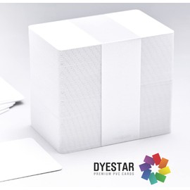 100 x Dyestar Blank Biodegradable Cards for ID Printing - Compatible with All Plastic Card Printers