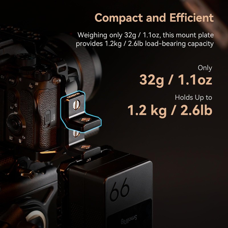 SMALLRIG x LensVid MD4360 Mini L-Shaped Mount Plate Kit, 90°