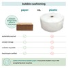 Elementree Paper Bubble Wrap Sheets for Packing, Moving, & Shipping