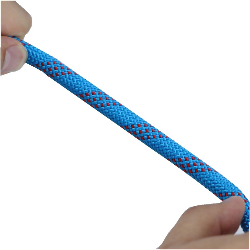 TINVHY 3/8IN x 100FT Blue Red Braided Polyester Arborist Rigging
