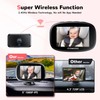 Itomoro Wireless Baby Car Camera, Rechargeable Car Baby Monitor with