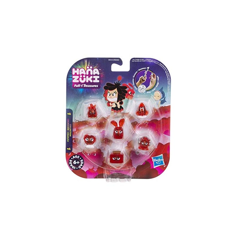 Hasbro Hanazuki B8444ES0 - Sammelschätze 6er-Pack Rot/Entschlossen
