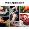 Grey, Finger Cots Cut Resistant Protection, 10 Pieces Reusable Finger