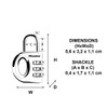 Master Lock 633EURD Zahlenschloss mit Zinkgehäuse, Zufällige Farbe, 5,6 x