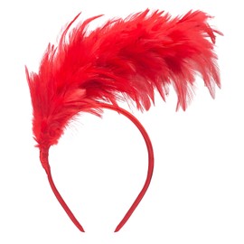 GHGMAO Feather Fascinator Headband for Women Kentucky Derby Headpiece Fascinator Hats Feathers for Cocktail Wedding Tea Party