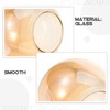 Glass Globe Lamp Shade Amber Round Lamp Cover Globes Transparent