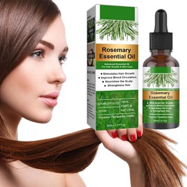 Aceite de Romero para el Cabello, (30ML), Aceite Esencial de Romero Orgánico, 100% Puro Natural, Nutre el Cuero Cabelludo, Elimina el Cabello Seco, Romero para el Cabello