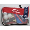 Slazenger Unisex – Erwachsene Tischtennis-Set 6tlg Tischtennisschläger 2 Schläger 225418,
