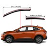 Lightronic Extra Durable Clip-on in-Channel Auto Vent Window Visor, Fits