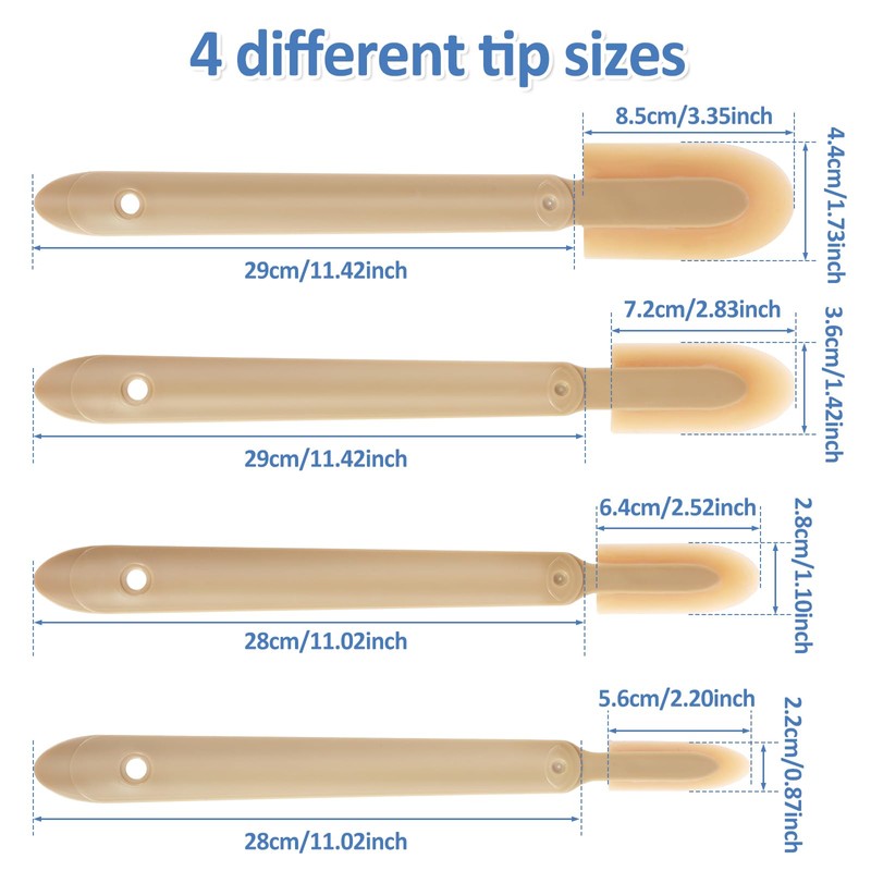 OKYMOTOR 8Pcs Caulking Silicone Sealant Finishing Tool, 4 Sizes Rubber