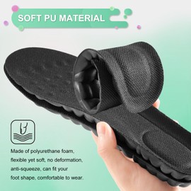 ZAHRVIA 2 Pairs of Memory Foam Insoles for Men Women, Comfort Sports Shoe Insoles, Insoles for Everyday and Work, Ideal for Hiking, Running, Fitness (EU 40-46)