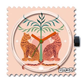 S.T.A.M.P.S. Robin & Marie 105926 Dial Watch, pink