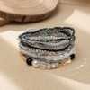 Azusa Sun 8 Sets Bohemian Stackable Bead Bracelets for Women
