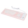 Foldable Silicone Keyboard 103 Keys USB Wired Silicon Foldable Waterproof