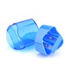 Iwobi 12 Pieces Manual Pencil Plastic Pencil Sharpener for Children,