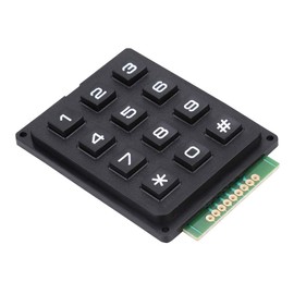 Mini Numeric Keypad Modules with 12 Keys External Portable Keyboards 3x4 Pushbuttons for Any Microcontroller
