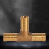 3-Way T-piece Connector, Fydun Brass Hose Connector T-Piece 3-Way Fuel