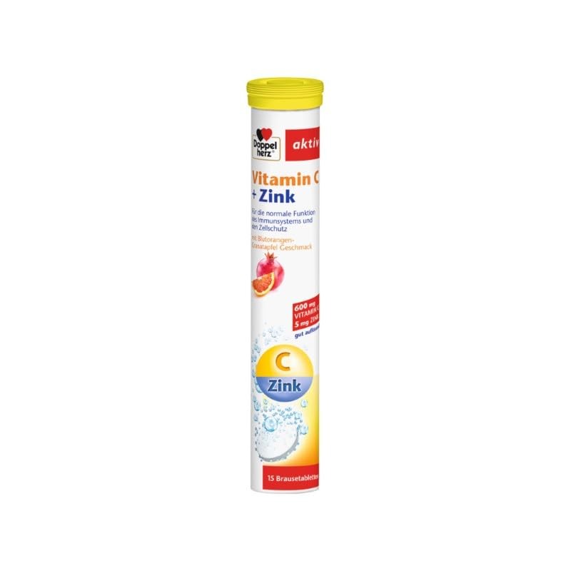 Doppelherz Vitamin C + Zinc with Blood Orange Pomegranate Flavour