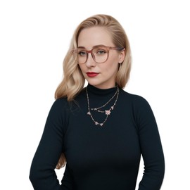 HAITONGCR Reading Blue Light Blocking Glasses Black&Green&Clear R1112