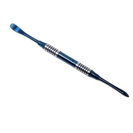 Dental Periosteal Elevator MOLT #9 Hollow Handle, Rounded End/Pointed End, Stainless Steel Blue Titanium Coated Double Ended Surgical Dental Instruments