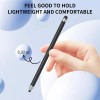 Stylus Pen for Touchscreen Aluminum Dual Rubber Tips Compatible Devices