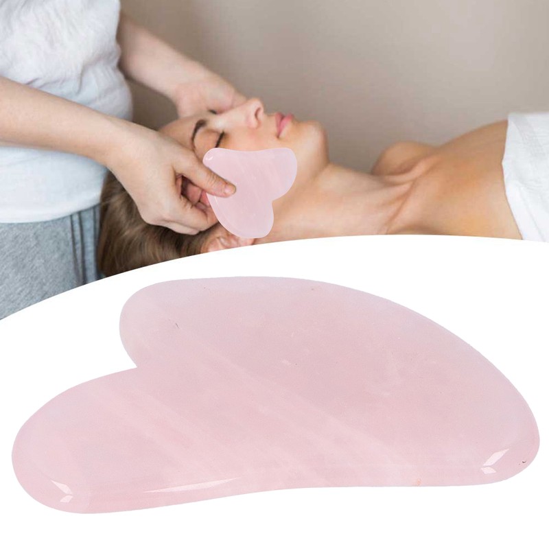 Gua Sha Heart Shape Beauty Tool Natural Jade Scraping Board