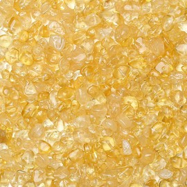 XIANNVXI 400 Pcs Citrine Beads,Drilled Yellow Beads,Citrine Yellow Crystal Stone Beads for Jewelry Making,Craft Beads Jewellery Beads,5-8mm Irregular Chip Beads Gemstones Beads Loose Beads