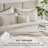 CozyLux California King Comforter Set - 3 Pieces Beige Soft