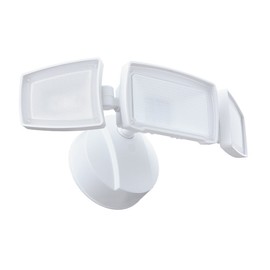 Good Earth Lighting Three-Head LED Switch Controlled Security Flood Light- Day Light - 50,000 Hours Lamp Life - Direct Wire Installation - Energy Star - White