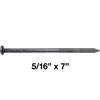 5/16" x 7" Ring Shank Spike Nails - ~50 Nail