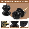 RAZCC Privacy Door Knobs, 2 Pack Matte Black Door Knobs