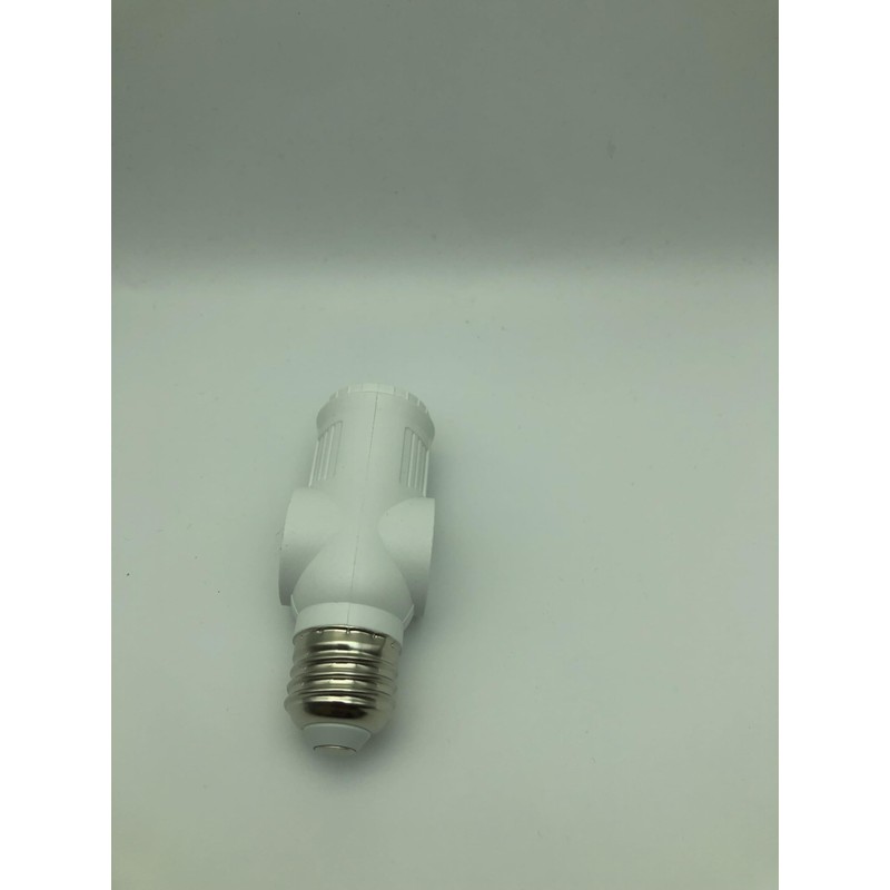 Figame 3 Prong Light Bulb Socket Plug Adapter, Polarized Bulb