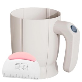 KIDENEI Electric Flour Sifter with Dough Scraper, 4 Cup Capacity Battery Operated Flour Sieve for Baking, Electric Hand-held Flour Sieve for Quick Sifting Flour