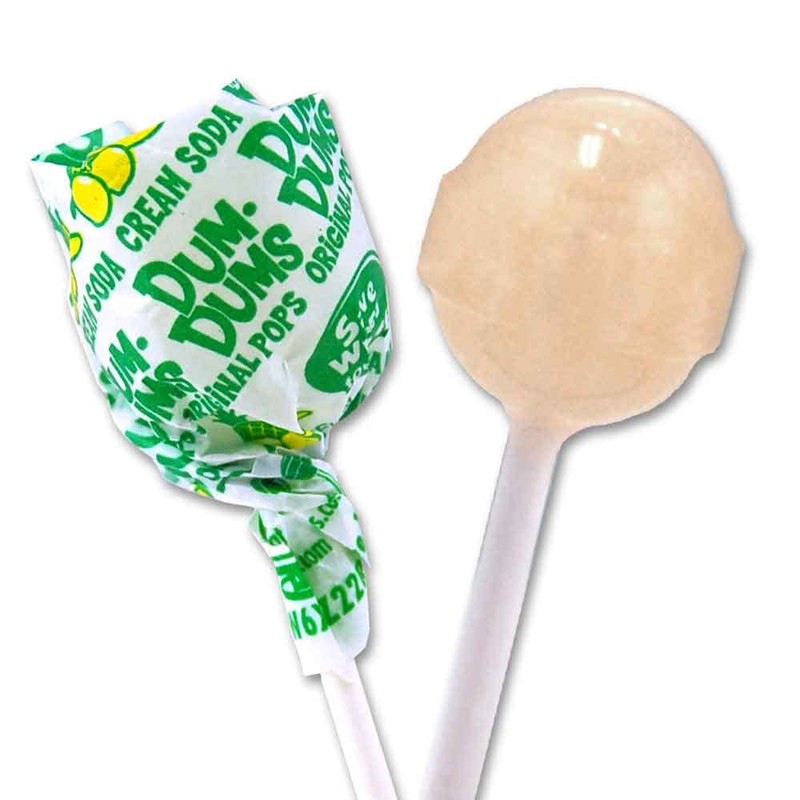 Dum Dums Cream Soda Lollipops - Bulk Candy Bag with