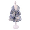 Aki Kumaya Dog Harness Lead Set with Ribbon Cute Plaid