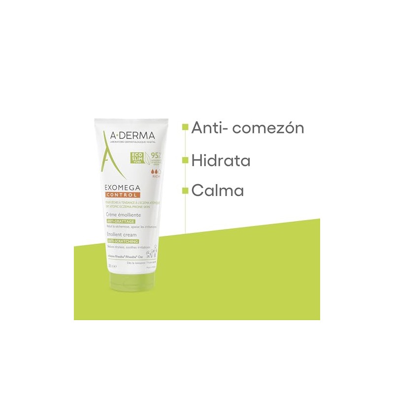 A-DERMA Exomega Control Crema Corporal Emoliente Piel Atopica Muy Seca