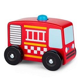 Tobar 37878 Wooden Sound & Play FIRE Engine Truck, Assorted Designs and Colours