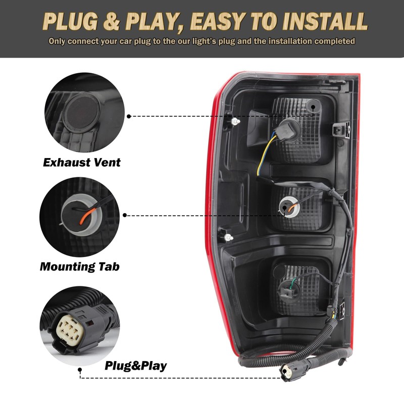 Tail Light Assembly Compatible with 2019 2020 2021 2022 2023
