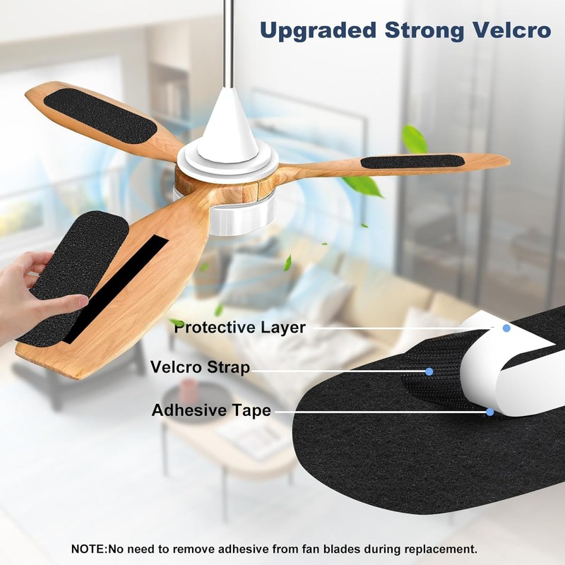 KAYYIPEX Activated Carbon Fiber Filter Pads, Ceiling Fan Blade Filters,