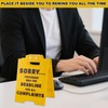 Office Desk Warning Sign, Yellow Funny Team Office Gifts Desk