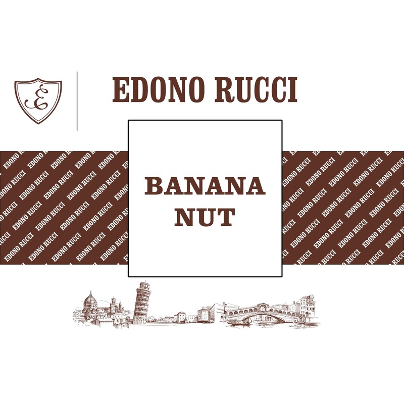 Edono Rucci Banana Nut Powdered Cappuccino Mix, 2lb Bag