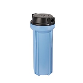 Hydronix HF45-20BLBK15 4.5" x 20" Water Filter Housing, Whole House Commercial or Industrial - 1.5" Port