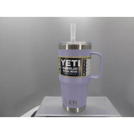 Yeti Rambler 25 oz Travel  Mug  with Straw NEW Cosmic Lilac