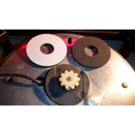 FEDERAL SIGNAL TWIN BEACON RAY 1 SIDE SELF-ADHESIVE DOUGHNUT GASKET-2MT. LIGHTS!