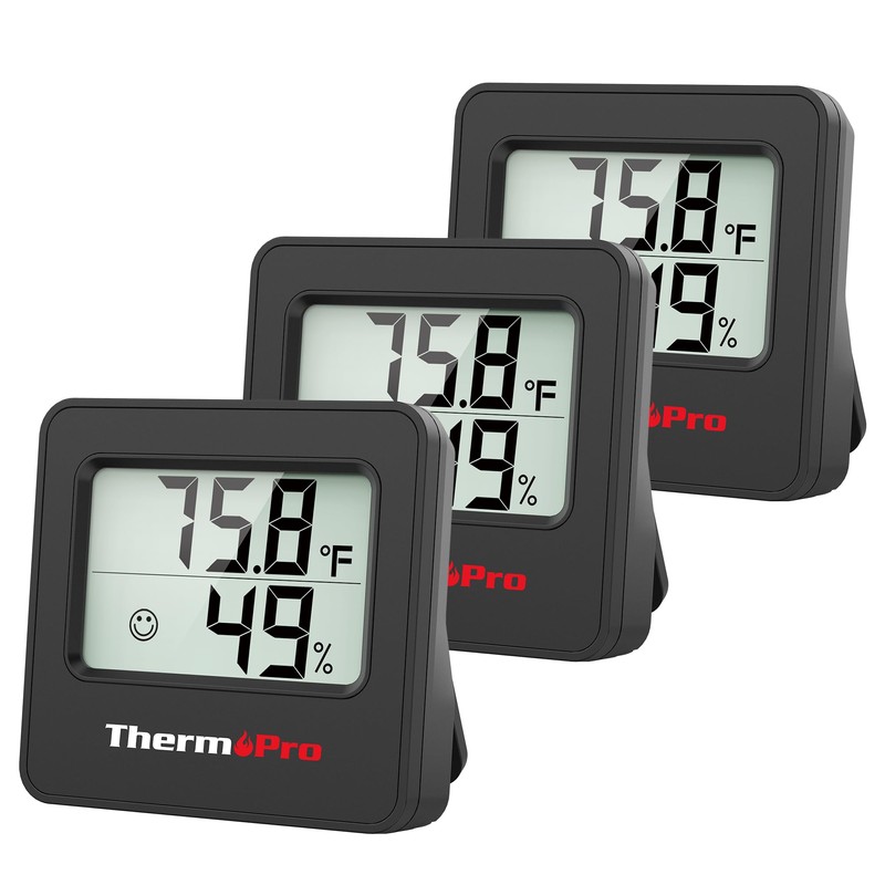 ThermoPro TP157 3 Pack Hygrometer Indoor Thermometer for Home, Room