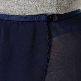 Capezio 126 Chiffon Wrap Skirt Capezio Class Collection, Navy, S UK
