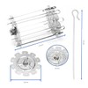 BridgePro Stainless Steel Rotating Rotisserie Kebab Skewer
