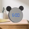 Mirror Alarm Clock 2 Level Brightness Adjustment Ear Design LED