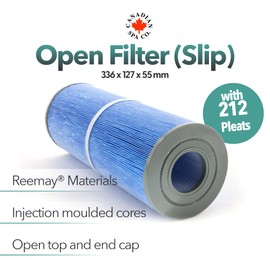 CANADIAN SPA CO. Whirl Pool Filter Open, 336 x 127 x 55 mm, Antimicrobial Protection, Silver Ion Technology, Hot Tub Accessories